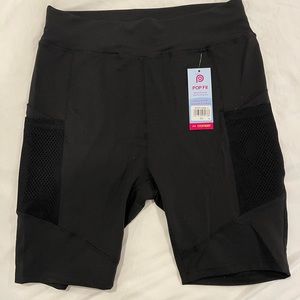 Black workout shorts